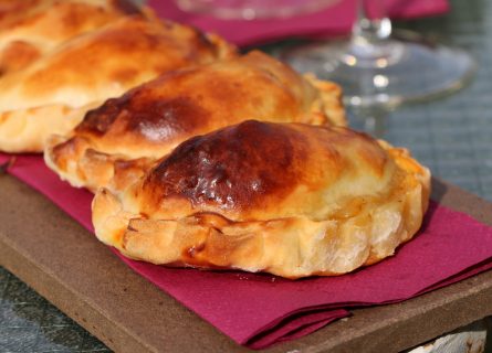 Delicious handmade empanadas fresh from a wood fired oven