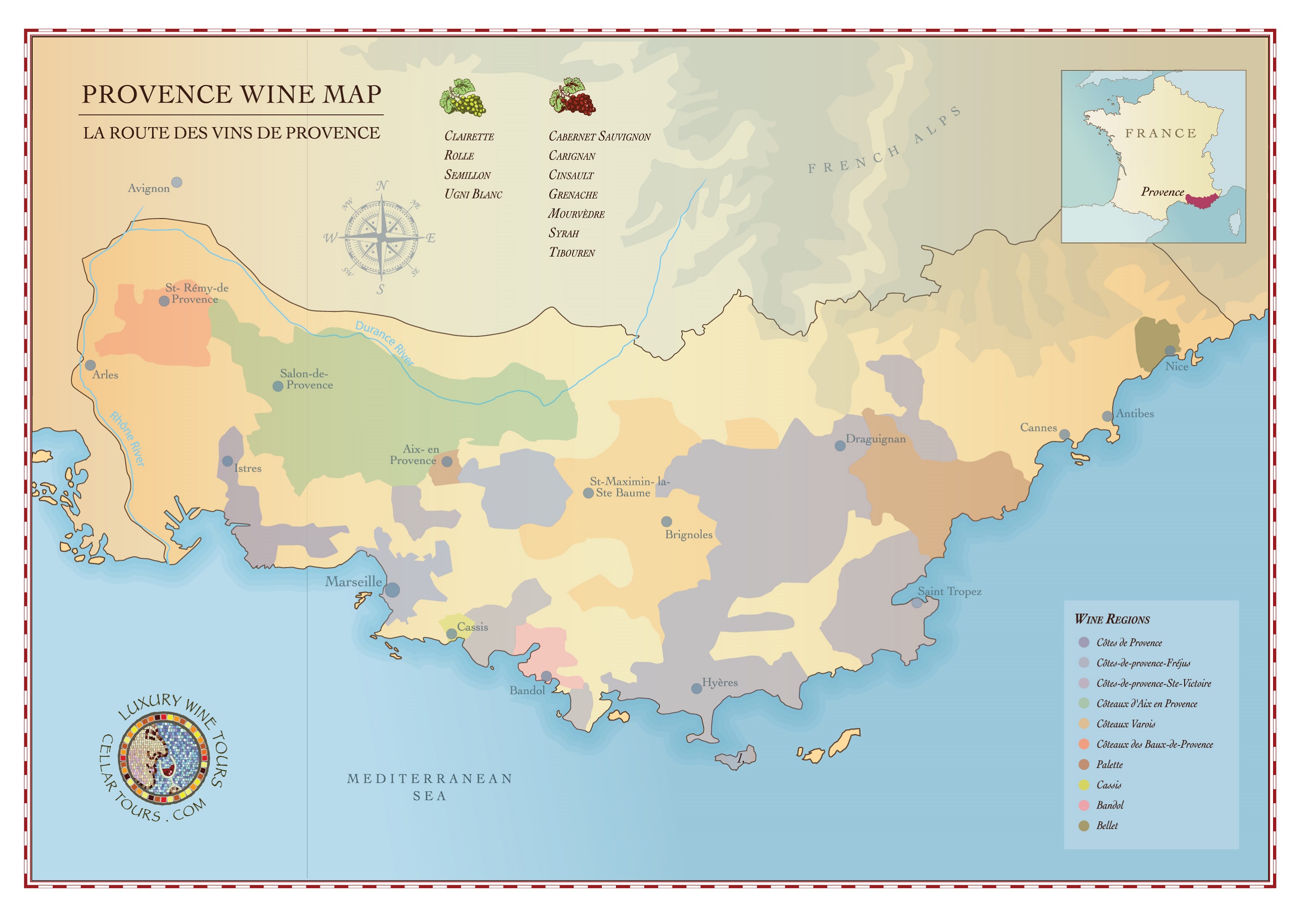Wine Region Map Of France Map Of Spain Andalucia