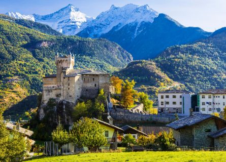 Dramatic alpine peaks