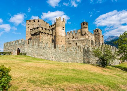 Fénis Castle: is an Italian medieval castle located in the town of Fénis, Aosta Valley